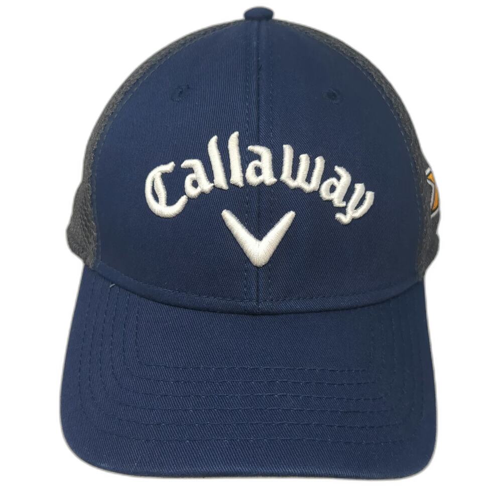 Callaway Baseball Cap Blue XL X2 Hot Odyssey Tour Authentic Mesh Fitted Hat